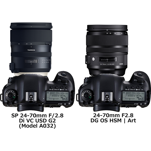 タムロン「24-70mm F2.8 G2」とシグマ「24-70mm F2.8 Art」の違い