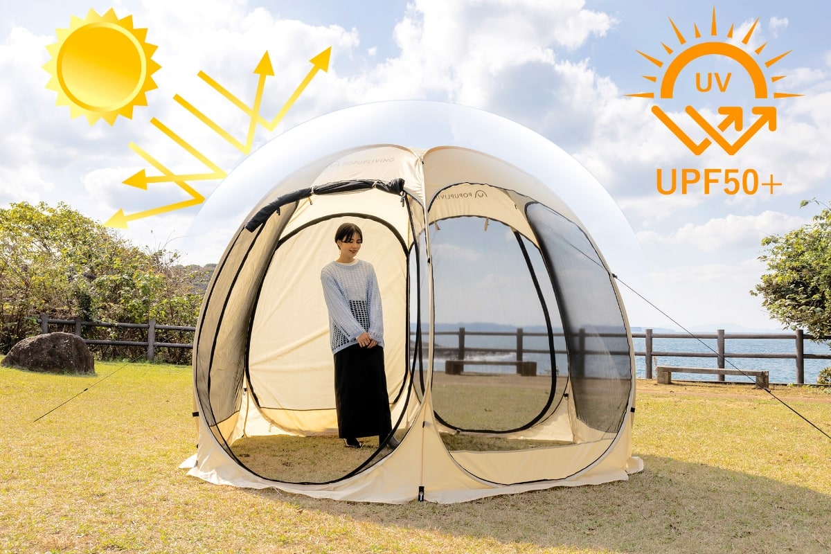 フルセット[ポップアップリビング10'x10'+サイドカバーx4枚+グランド