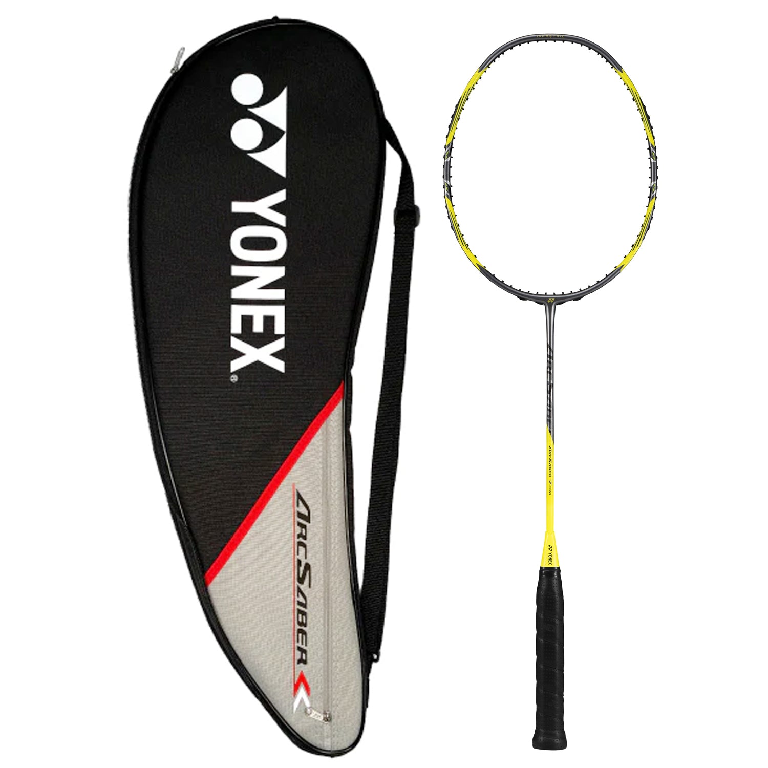 Yonex Arcsaber 7 Pro Badminton Racquet, Grey/Yellow (4UG5