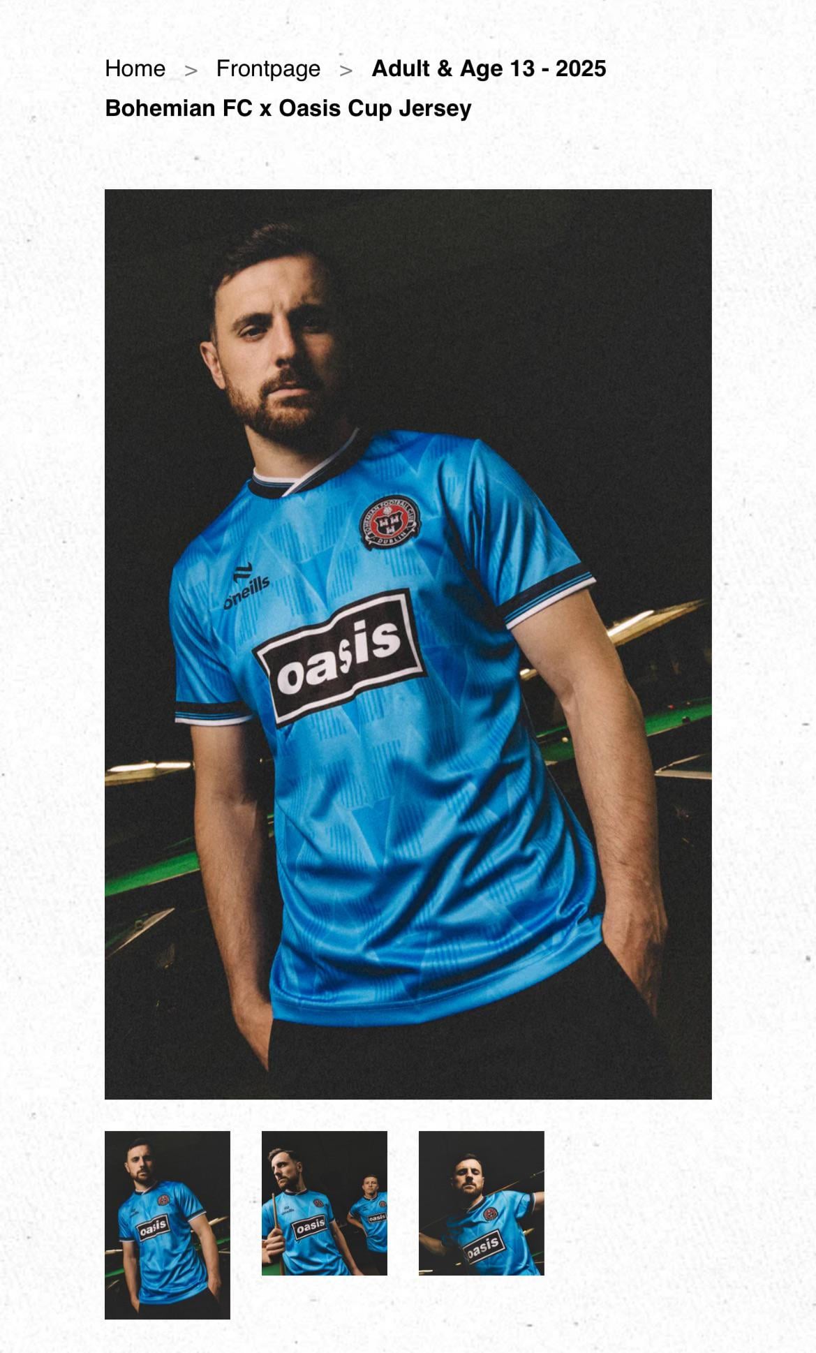 Bohemians FC x oasis in stock : r/oasis