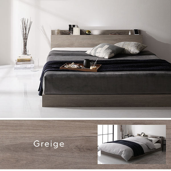 LED照明＆棚付きローベッド 『Famite ファミーテ』/照明・コンセント