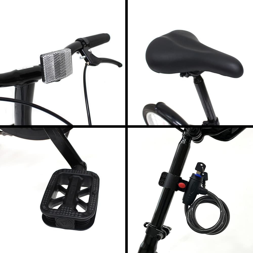 直送 代引き不可】MIMUGO 折り畳み自転車 FIELD CHAMP 16インチ ロック