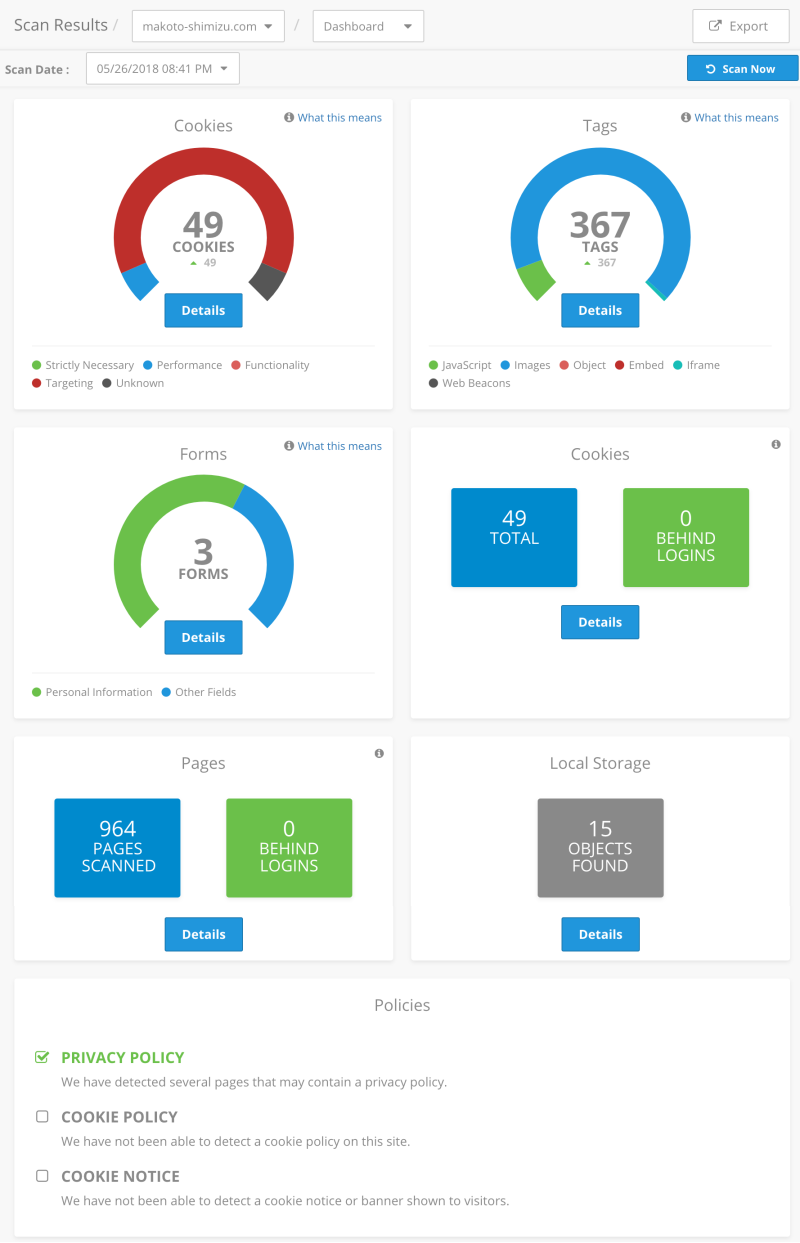GDPR対策のためにCookie利用の同意を得る方法 - 清水誠メモ