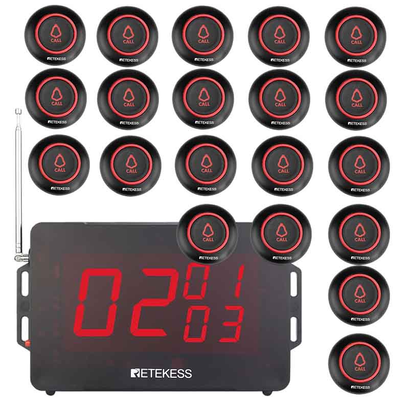 RetekessTD136 呼び出しベル 飲食店 業務用スタッフ呼び出しベル