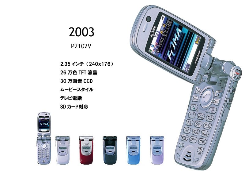 動画撮影のギミックにしびれたP2102V。携帯なのにビデオカメラ