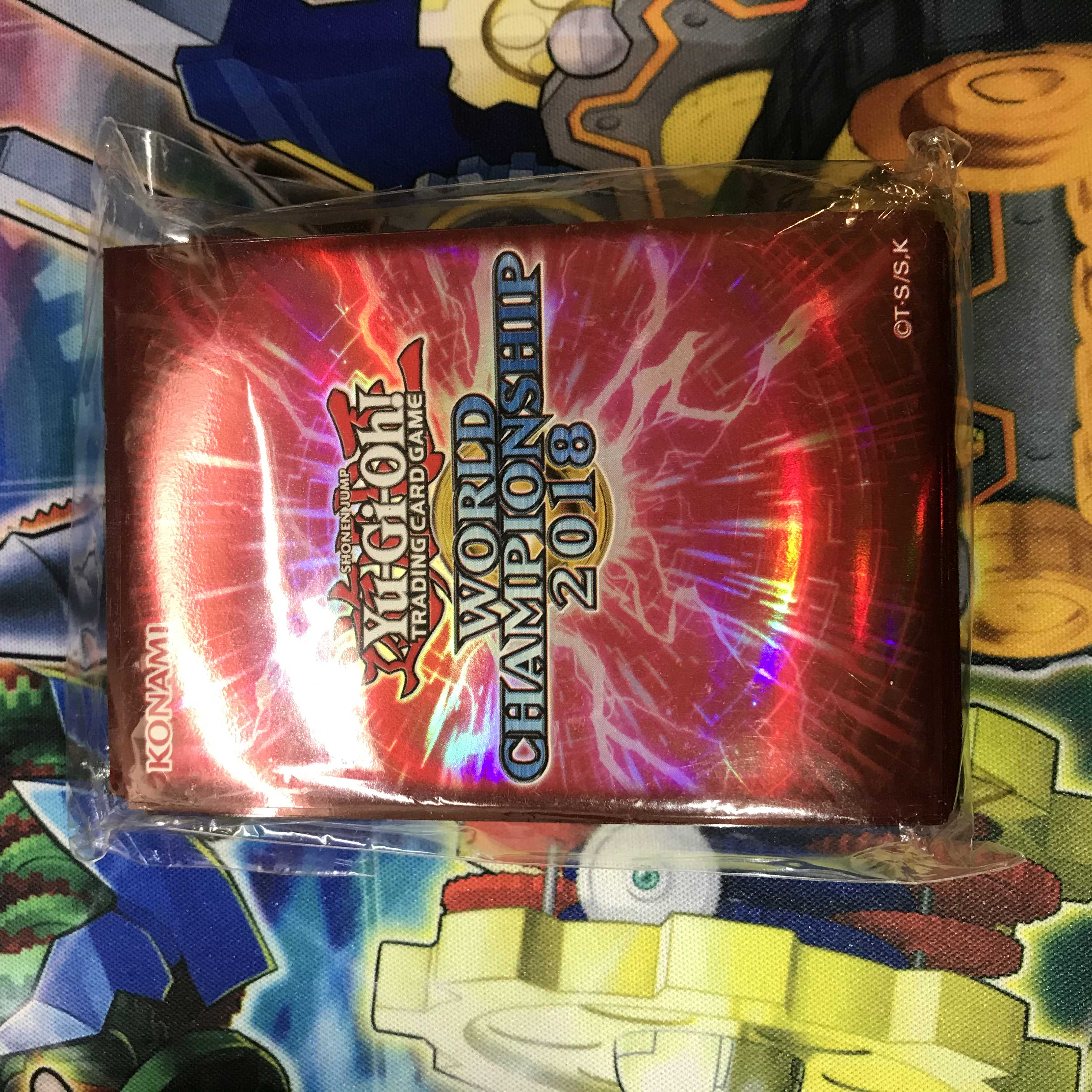 遊戯王 WCS 2018 赤 公式スリーブ 未使用 70枚 世界大会 サプライ 30枚