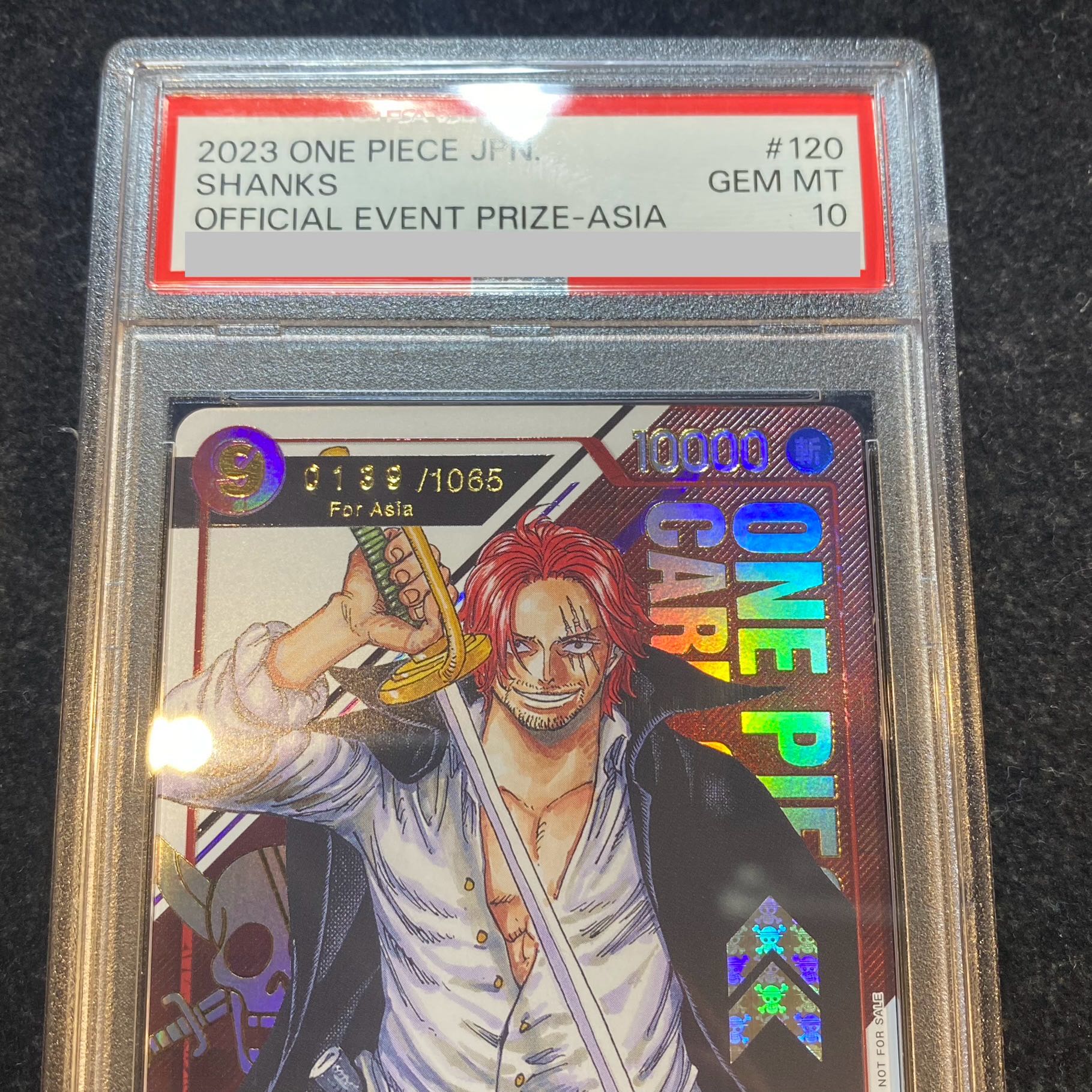 PSA10] Shanks for Asia Serial Numbered Flagship Battle 2023 Promo