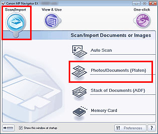 Scan using MP Navigator EX - MX512 (Windows)