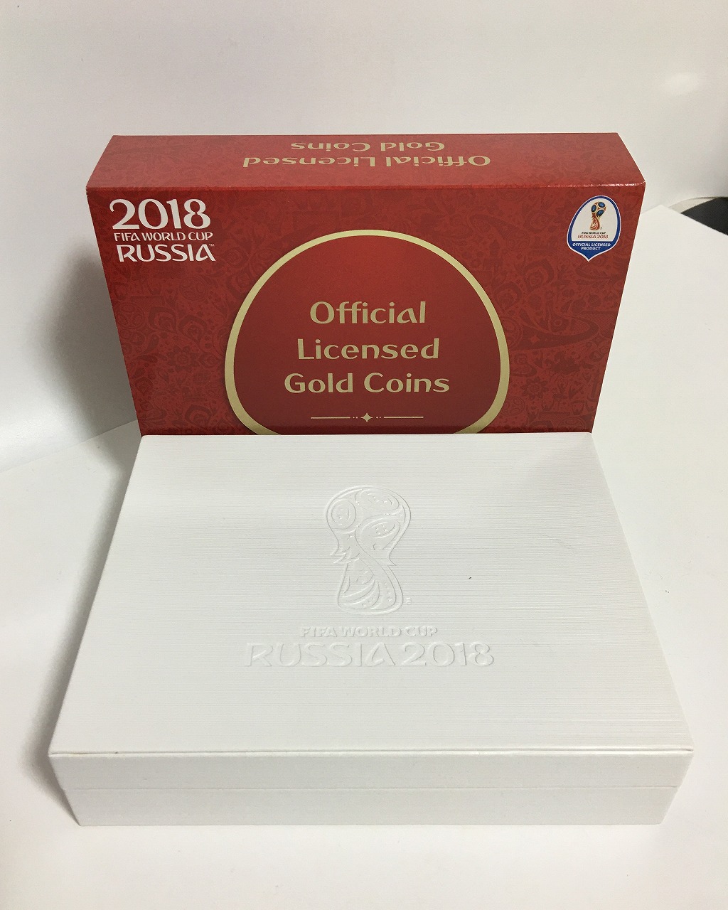 FIFAサッカーワールドカップ2018ロシア大会 記念金貨3枚セット/付属品