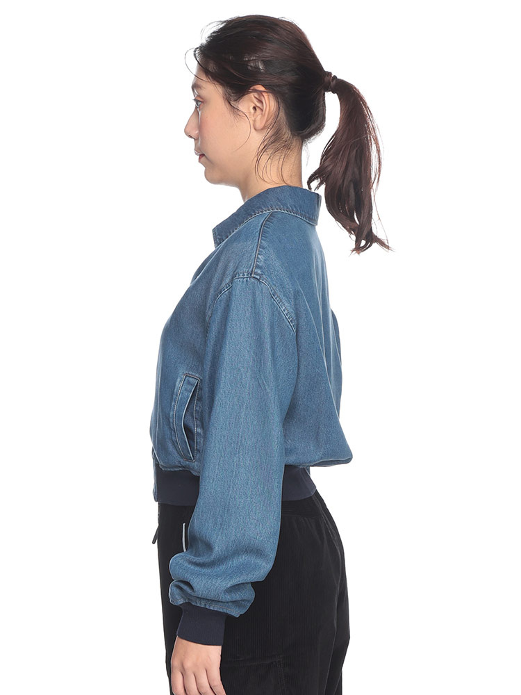 MIU MIU (ミュウミュウ) デニム フルジップ ボンバージャケット