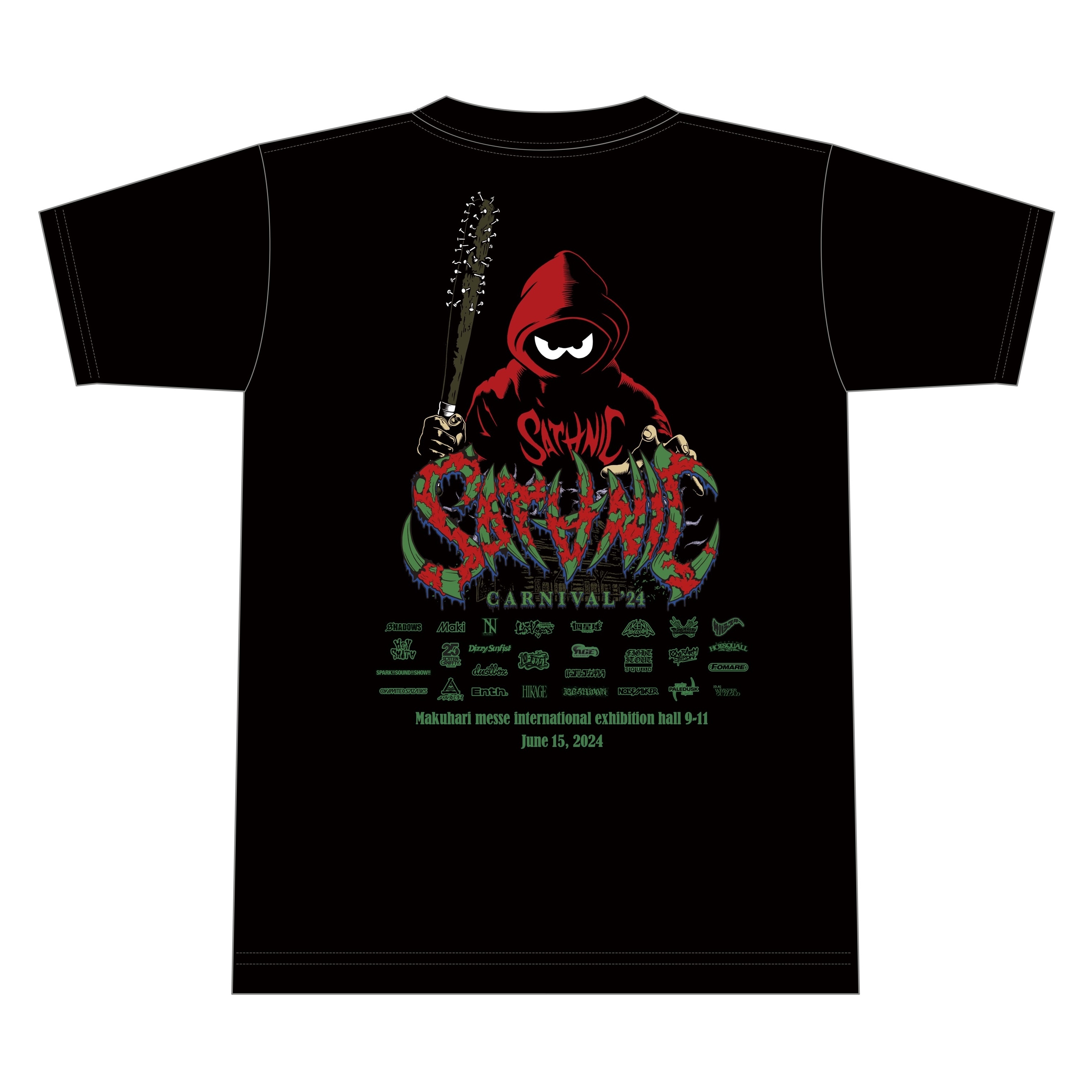 SATANIC CARNIVAl 2024 OFFICIAL TEE（BLACK/GREEN） | SATANIC