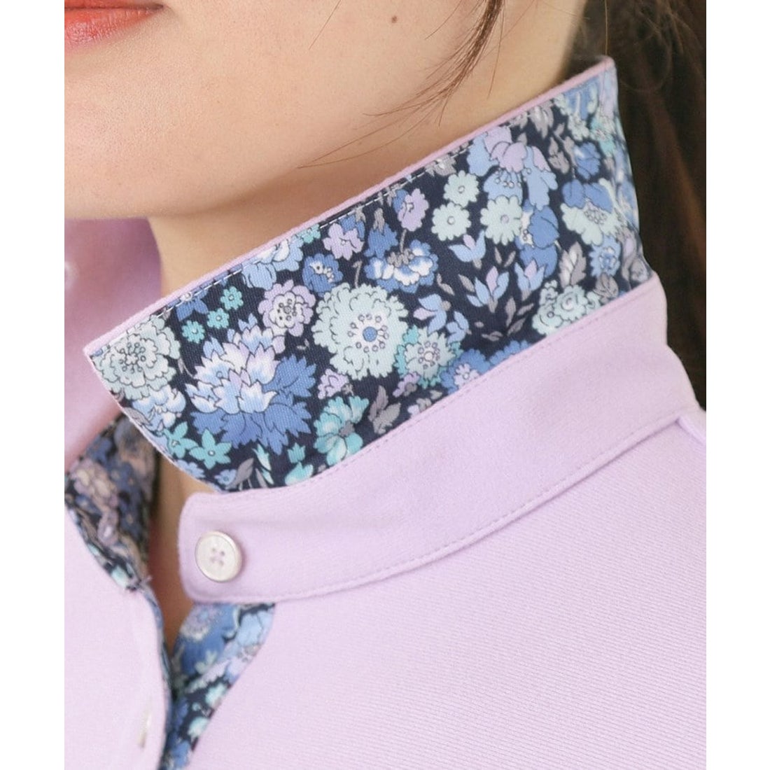 アダバット adabat 起毛ストレッチ長袖ポロシャツ （ホワイト(001