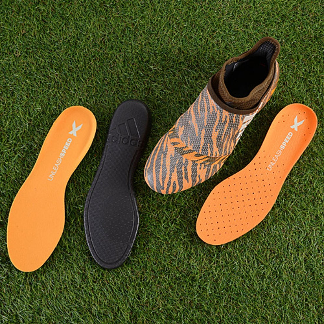 adidas アディダス エックス 17+ FG/AG(オレンジ×グリーン) CP9121