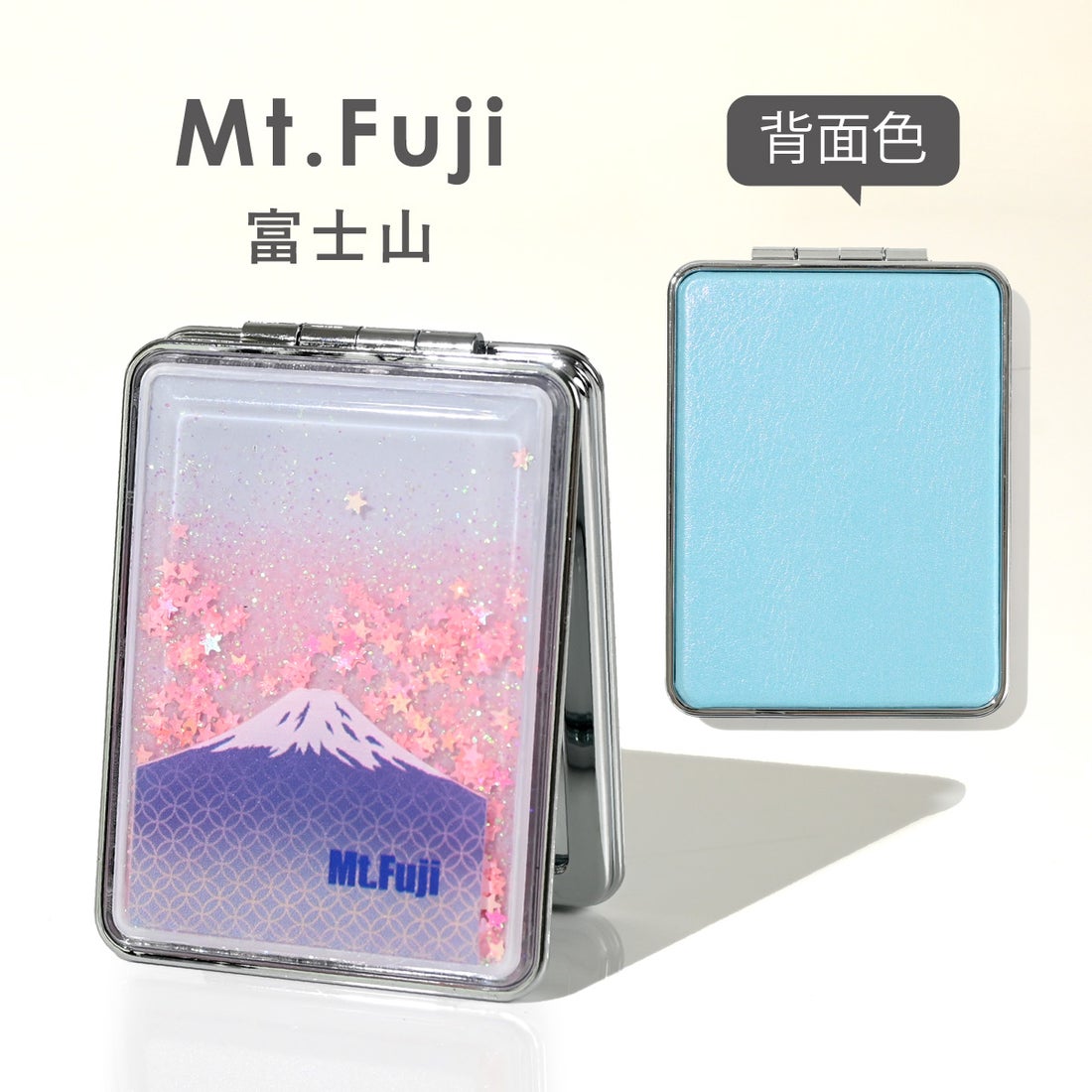 エクレボ exrevo コンパクトミラー 拡大鏡 鏡 折りたたみ ミニ