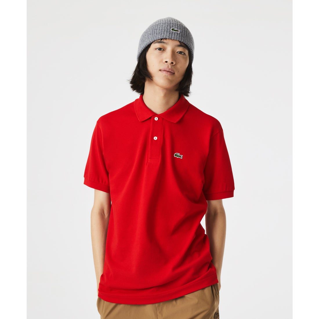 ラコステ LACOSTE 『L.12.12』定番半袖ポロシャツ （レッド） -靴