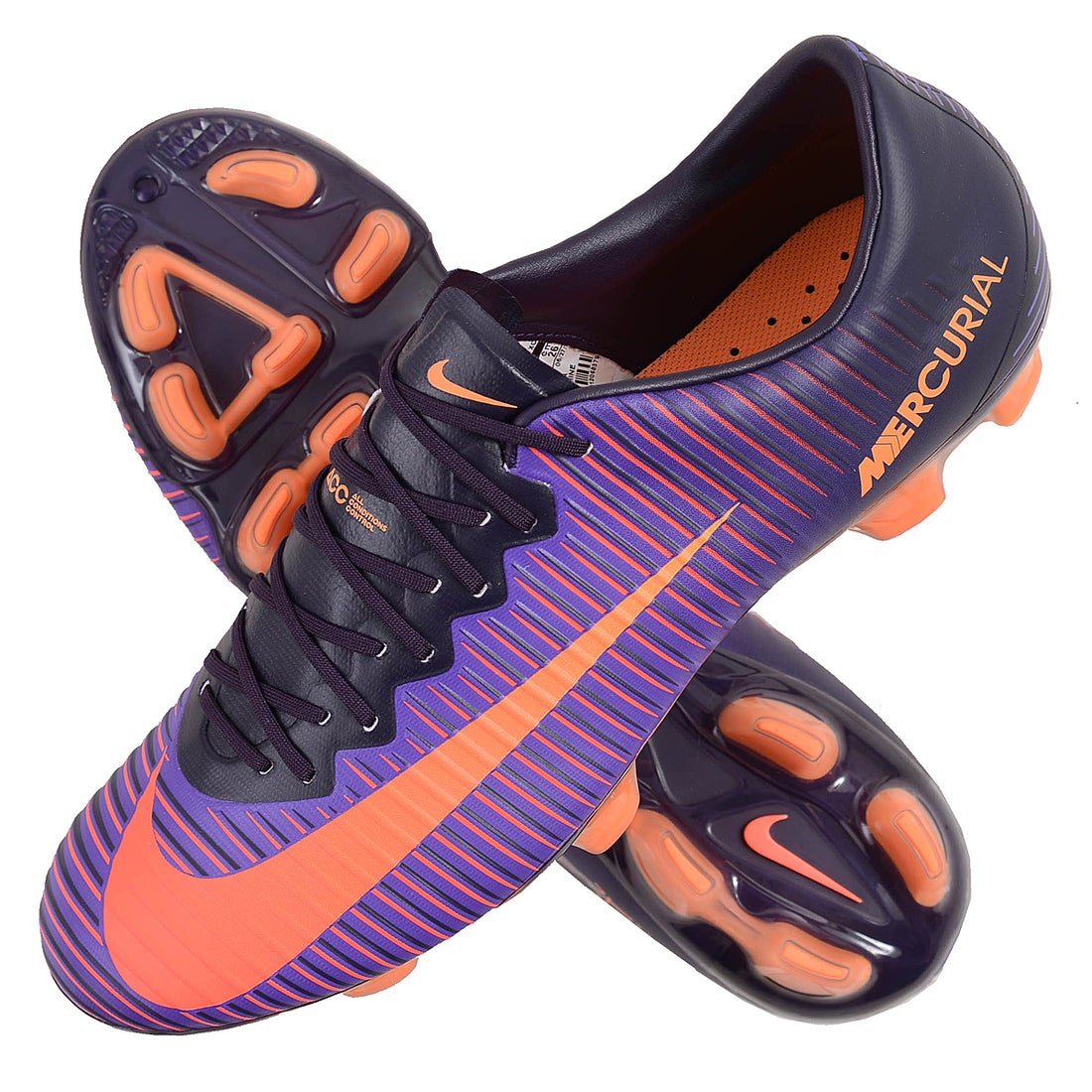 NIKE ナイキ マーキュリアルヴェイパー XI HG-V(パープル×オレンジ