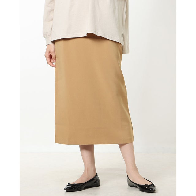 ラナン RANAN 美ラインタイトロングスカート （ベージュ