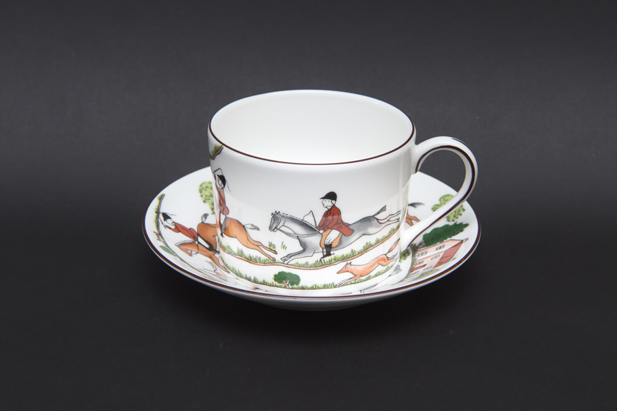 ウェッジウッド ハンティングシーン ティーカップ＆ソーサー