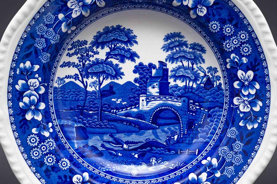 スポード ブルータワー スーププレートを買い取りました｜ブランド食器