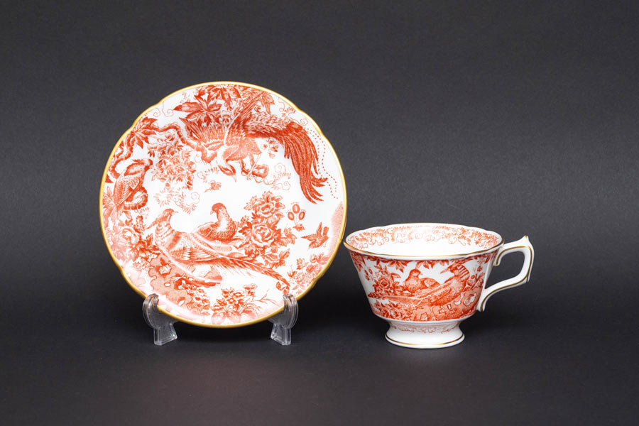 ロイヤル・クラウン・ダービー レッドエイビス カップ＆ソーサーを