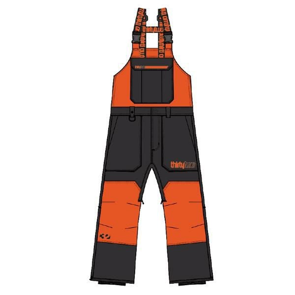 THIRTYTWO 32 25-26 スノーボードウェア メンズ ビブパンンツ BASEMENT