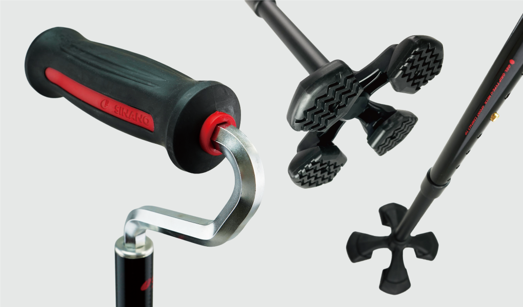 新発売】『やわらGELグリップ4点杖 TYPE-U』 | SINANO