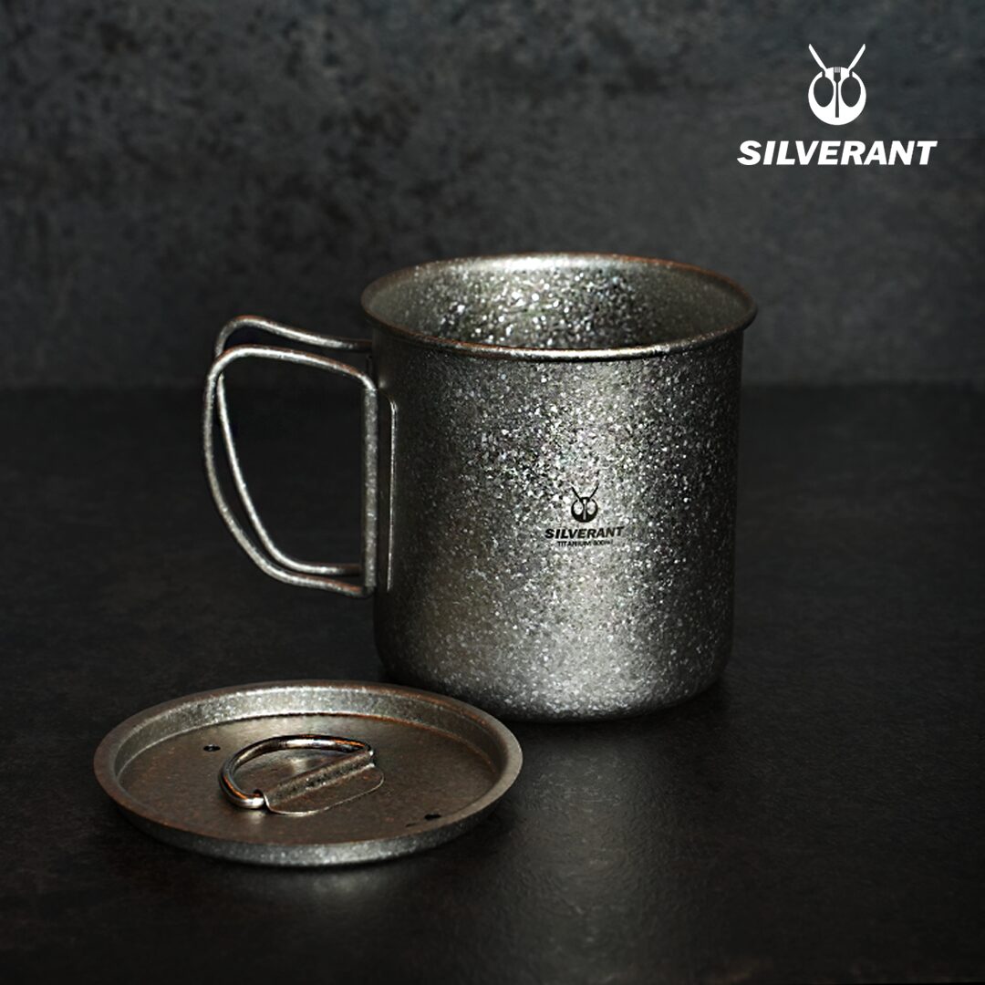 結晶化チタン 蓋付きシングルマグ 400ml – SilverAnt Outdoors Japan