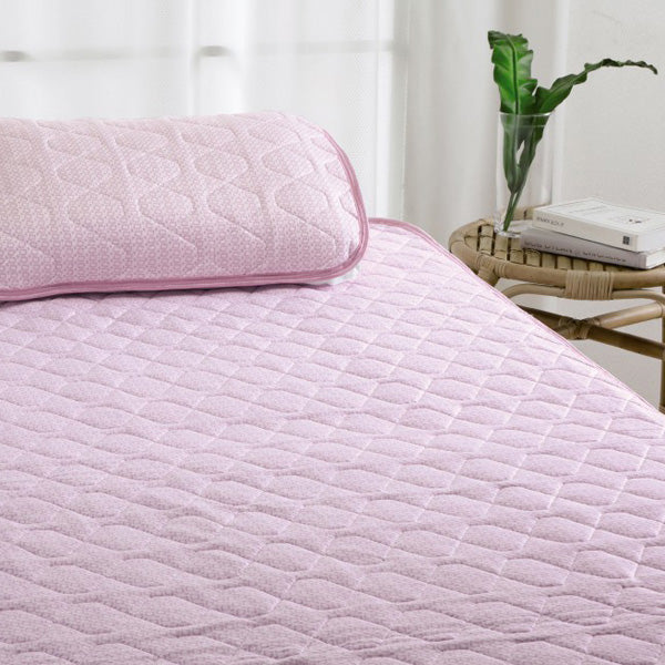 アイス眠 敷きパッド 接触冷感 晒し綿わた ウォッシャブル （シングル