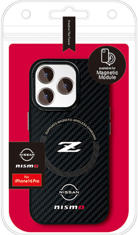 GT-R nismo iPhone16 Pro用 MagSafe対応 スリムカーボン 背面ケース