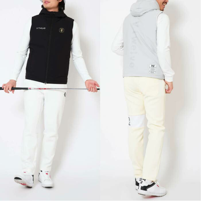 V12 ヴィトゥエルブ ゴルフウェア メンズ レディース HIDE HOOD VEST