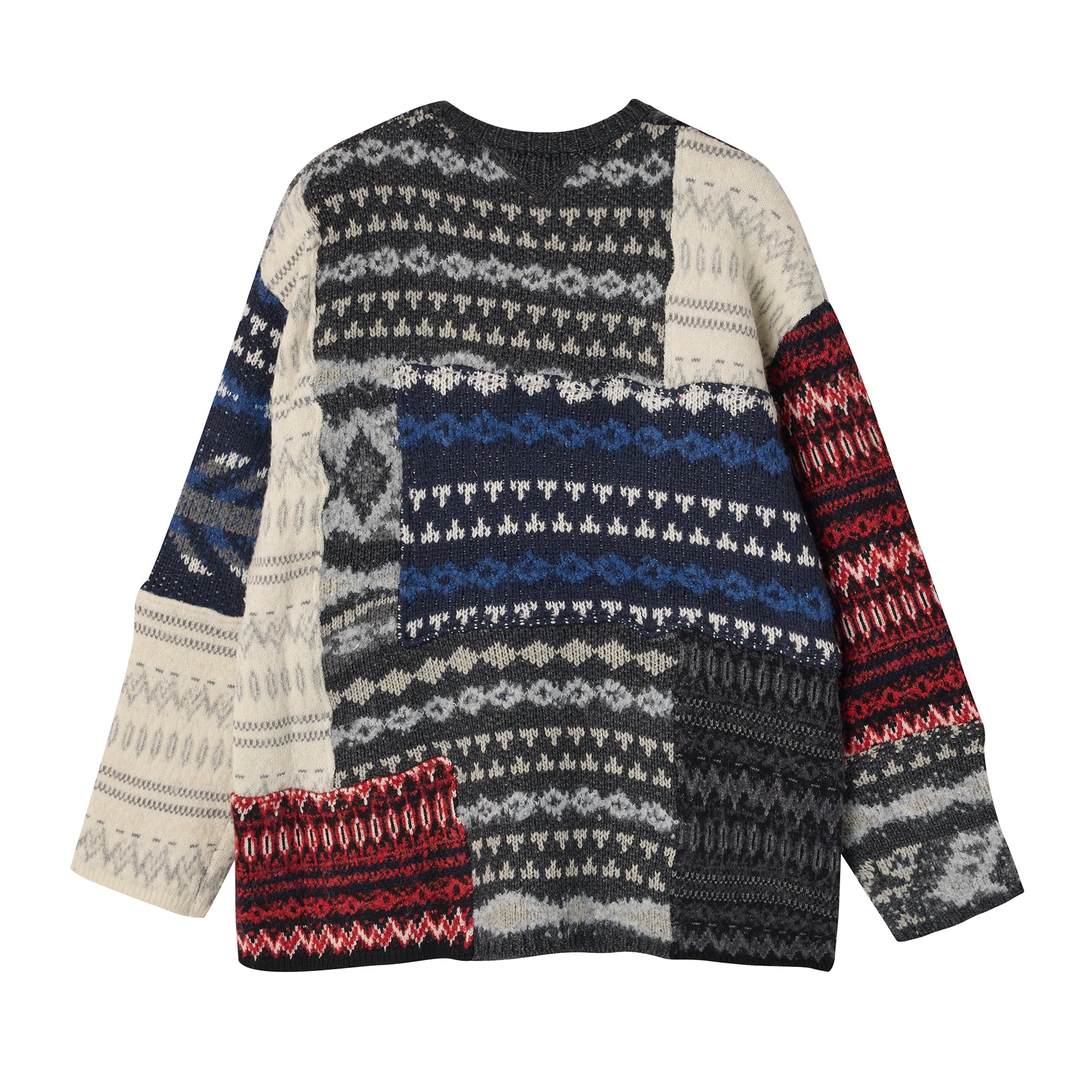 ホワイトマウンテニアリング】PATCHWORK PULLOVER KNIT – GQ SHOP
