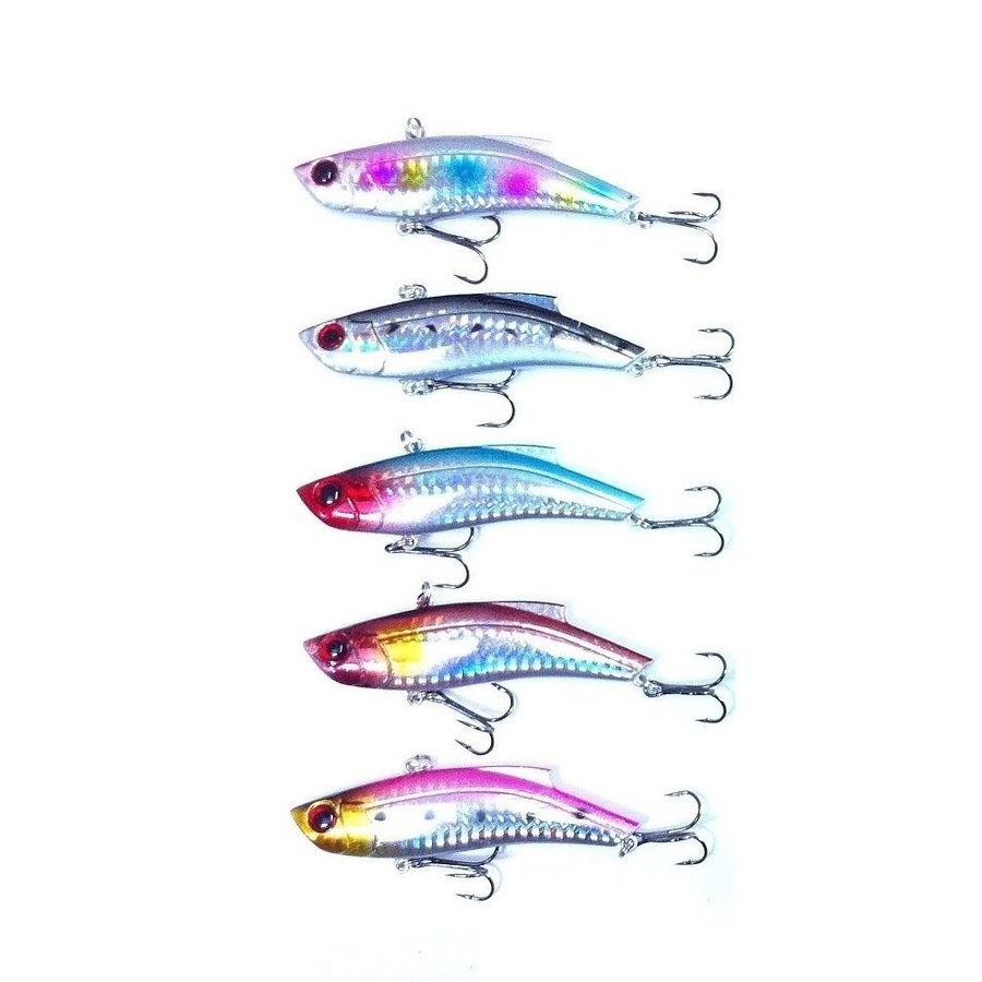 楽天市場】ルアー セット バイブレーション 6色セット 7.5cm 24g
