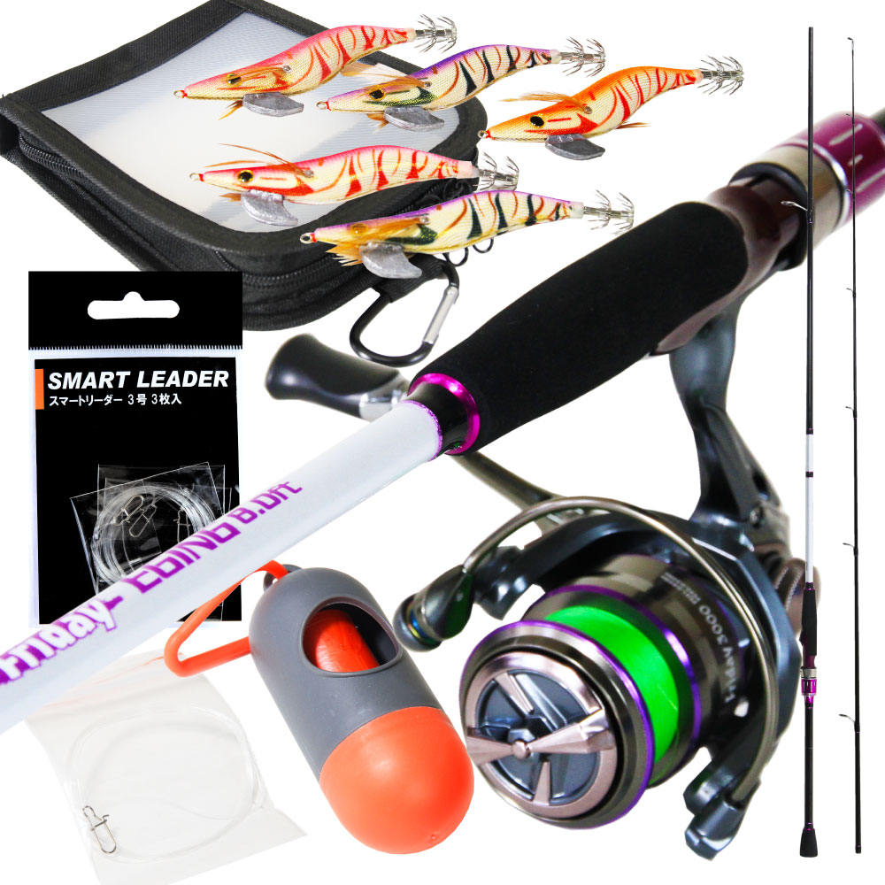 楽天市場】F-STEP リセットエギングセット 802 PEライン0.8号-100m