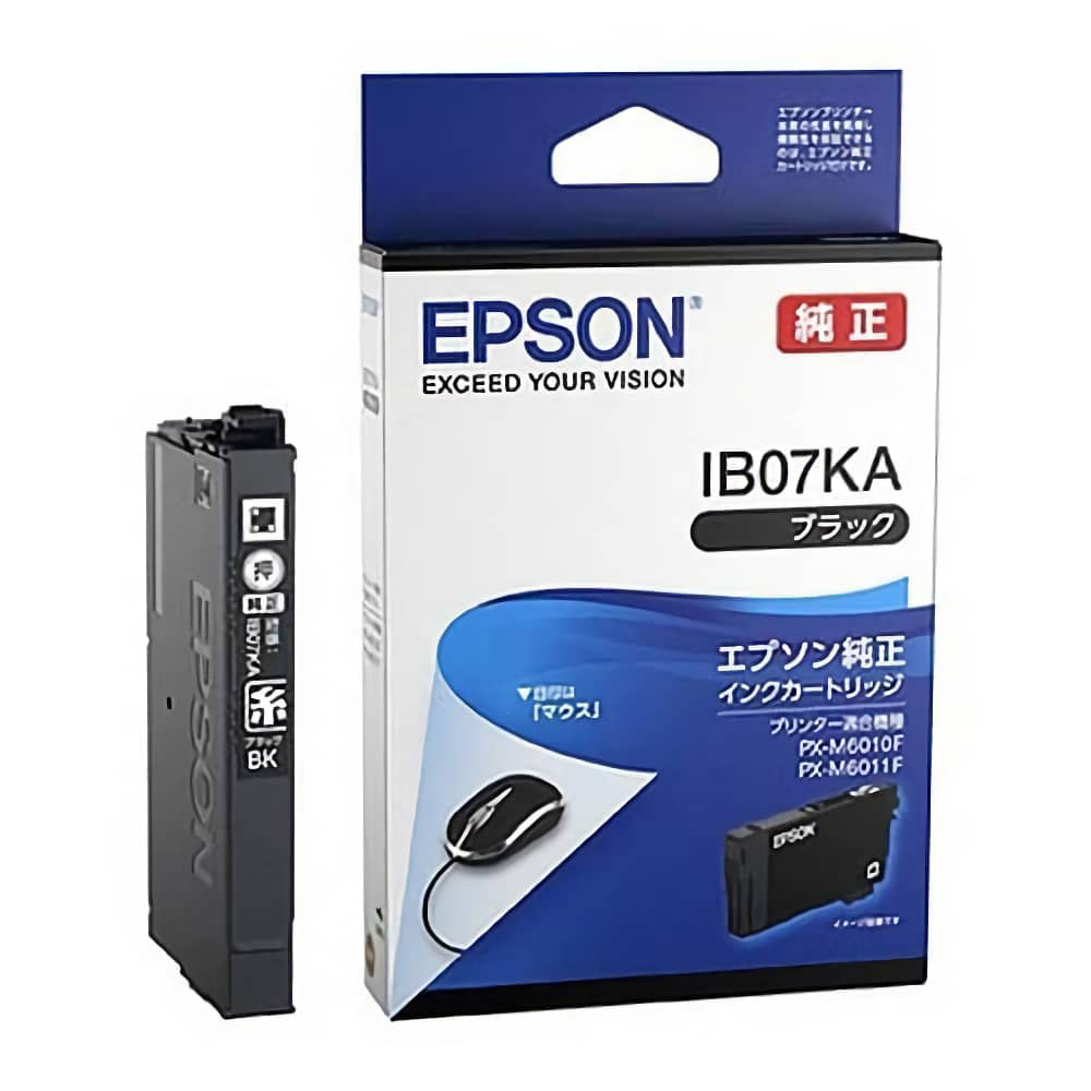 楽天市場】EPSON 純正インク IB07 インクカートリッジ ブラック IB07KA