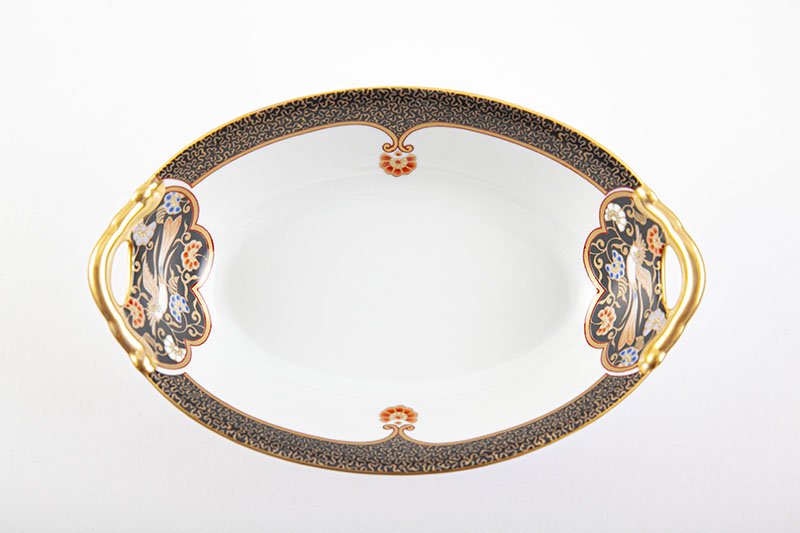 黒外濃金海松鳳凰文【バスケット】｜有田焼なら賞美堂本店オンライン