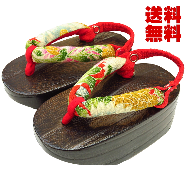 送料無料】こっぽり下駄（ぽっくり下駄）焼桐【小・3歳用・16.5cm