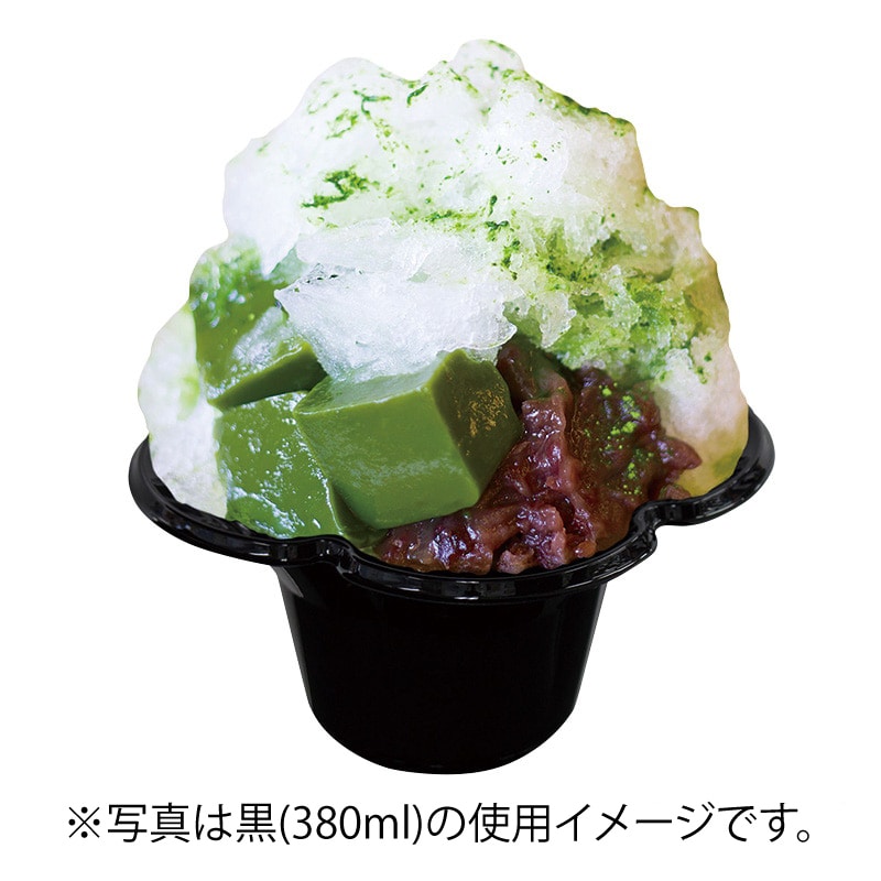 サンナップ ミニフルールカップ かき氷容器 380ml クリア 80個/袋