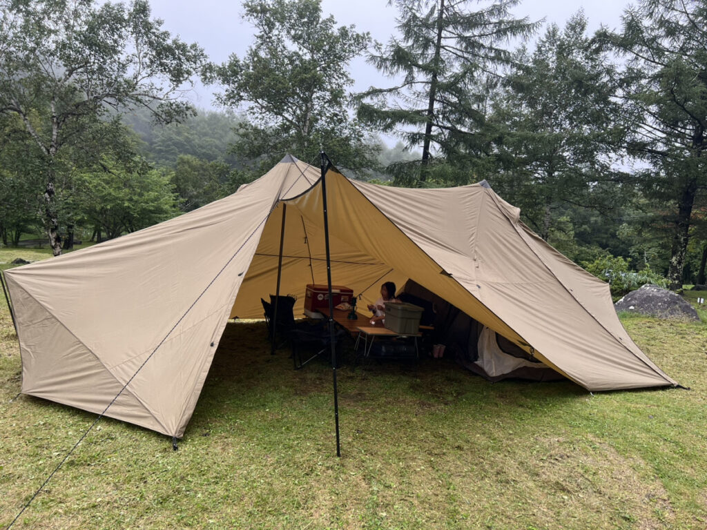 ゼインアーツ GIGI2(ギギ2)は雨の中でも過ごせるか初張りで検証しま