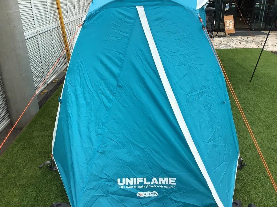 珍しい形!?ファミキャンに最適なSoraファミリーを設営してみた