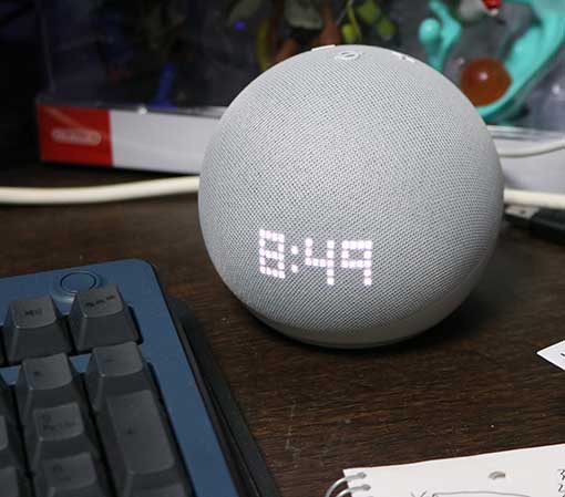 Echo Dot 第5世代 時計付き レビュー。Wi-Fi インターネット設定 と