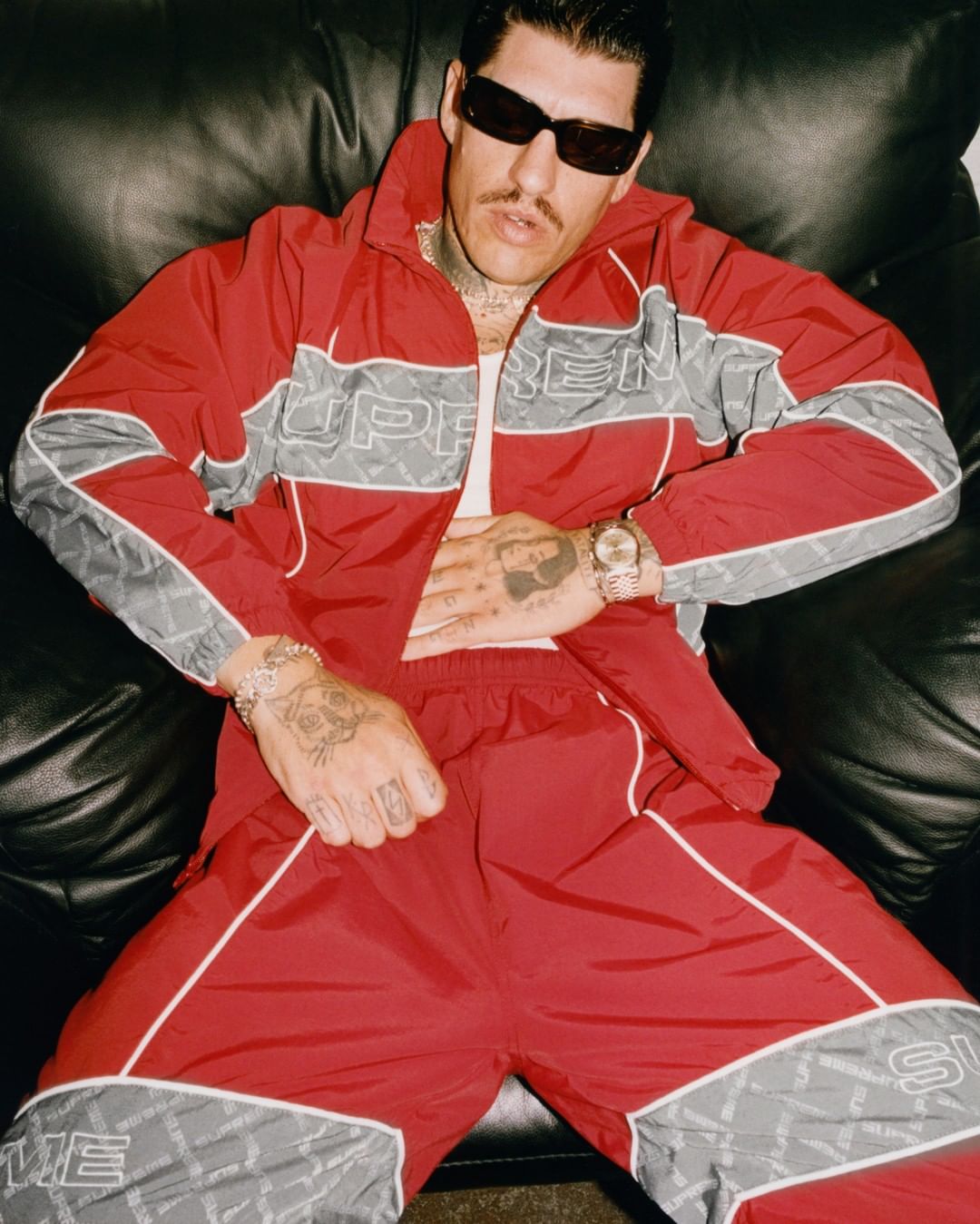 Jacquard Panel Track Jacket | Supreme 22fw