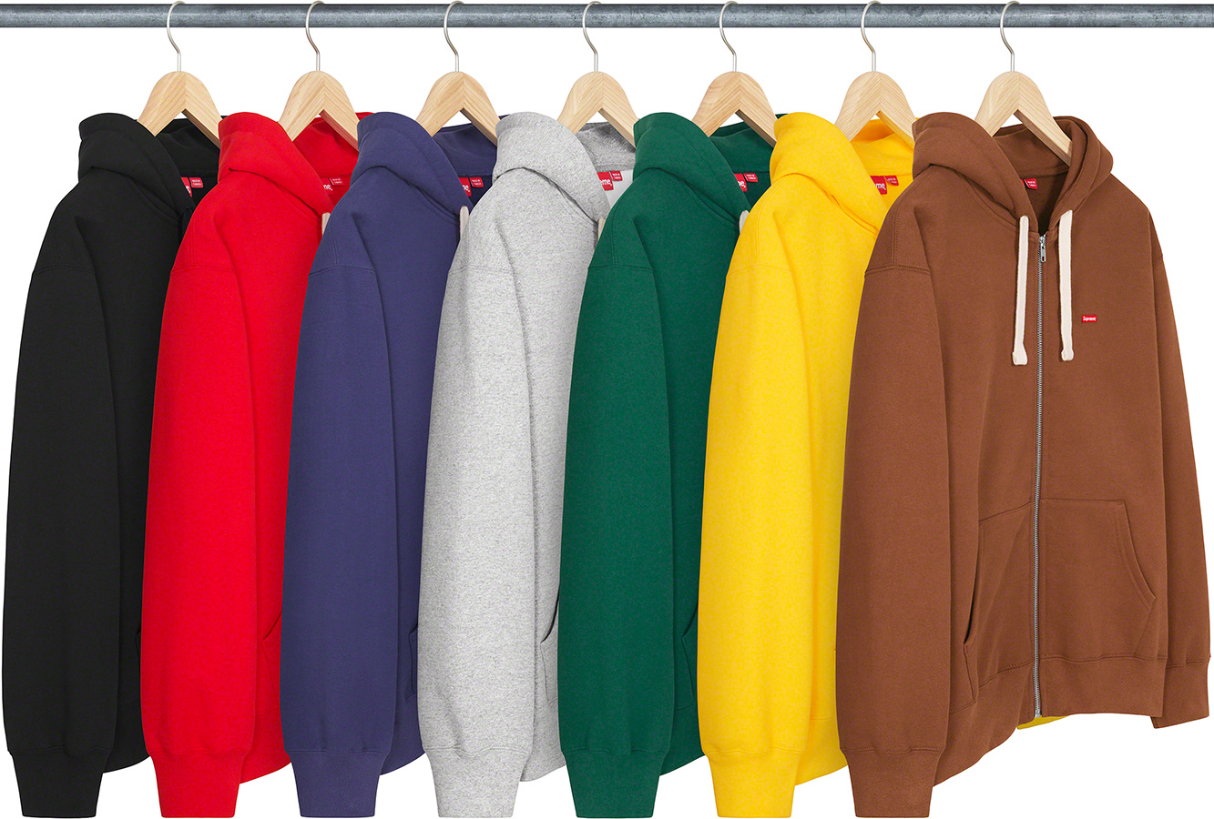 Small Box Drawcord Zip Up Hooded Sweatshirt | Supreme 22fw