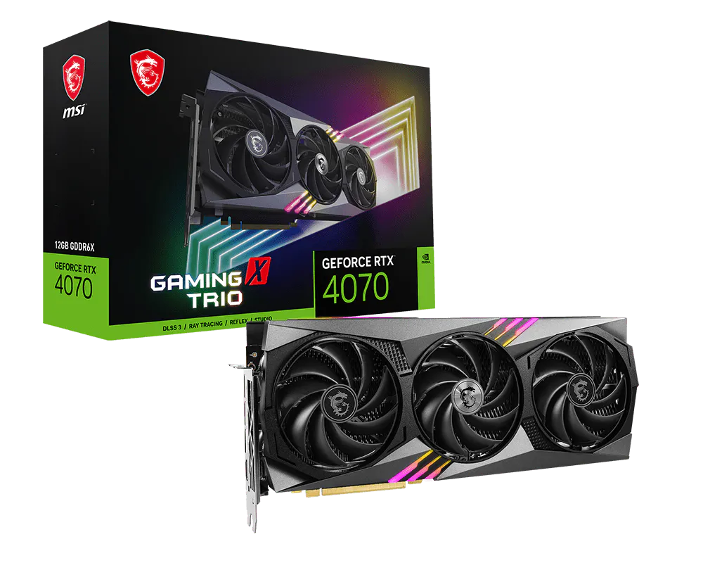 MSI GeForce RTX™ 4070 GAMING X TRIO 12G