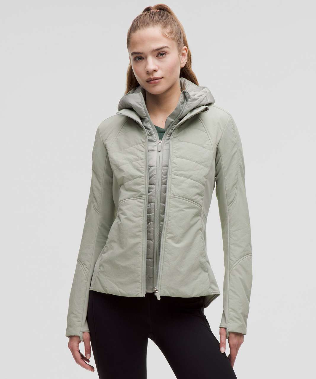 Lululemon Another Mile Jacket - Jade Grey - lulu fanatics