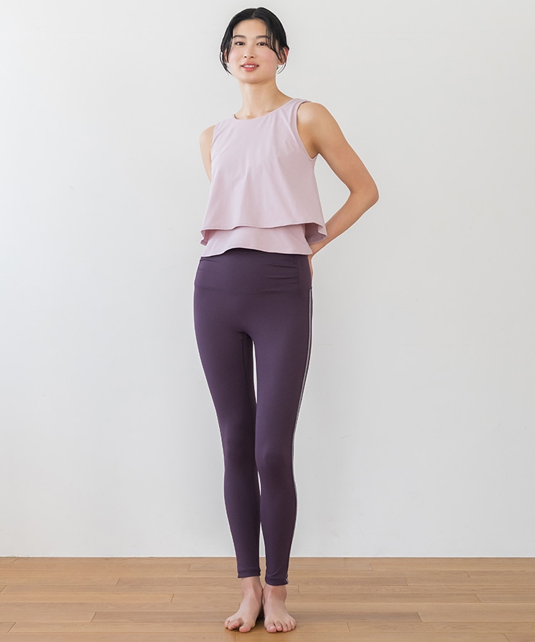 SUKALA】カップ付きフレアタンクトップ(XSサイズ ライラックピンク