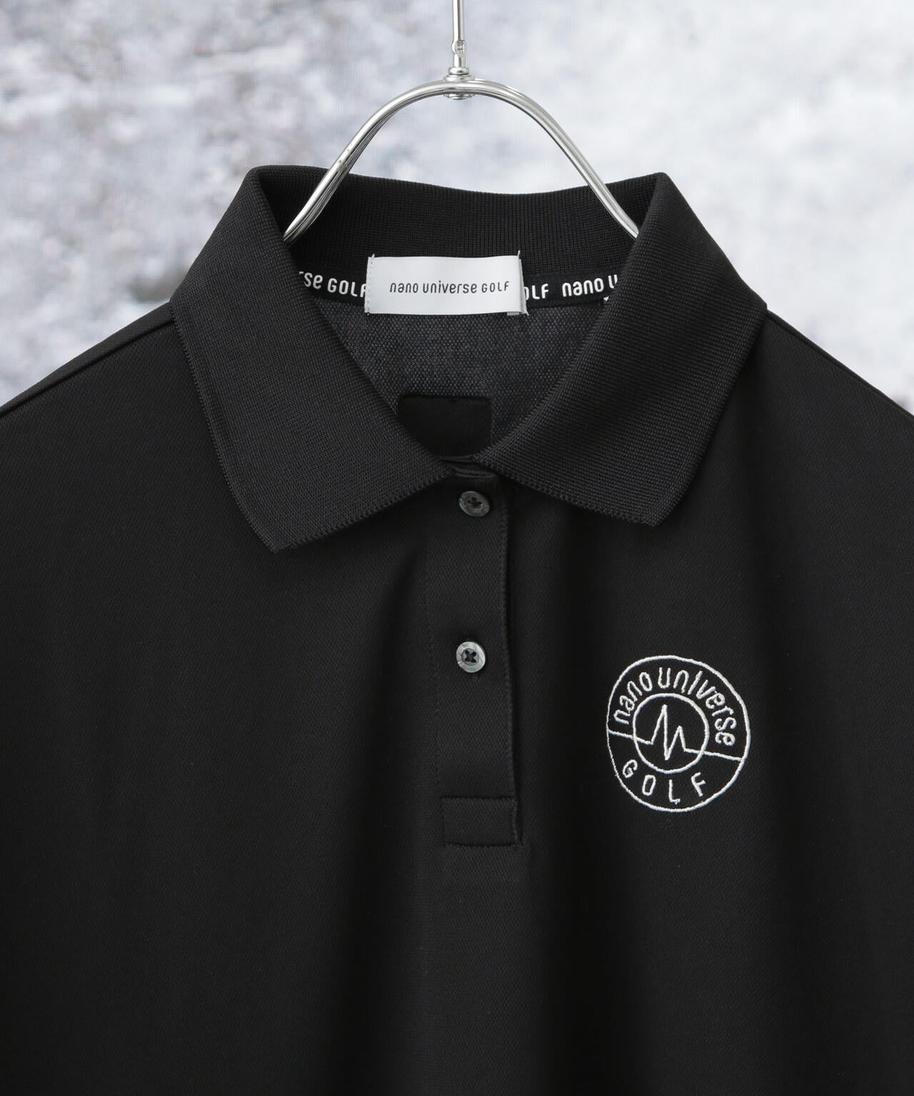 nano universe GOLF / 定番 ポロシャツ サイド ロゴ