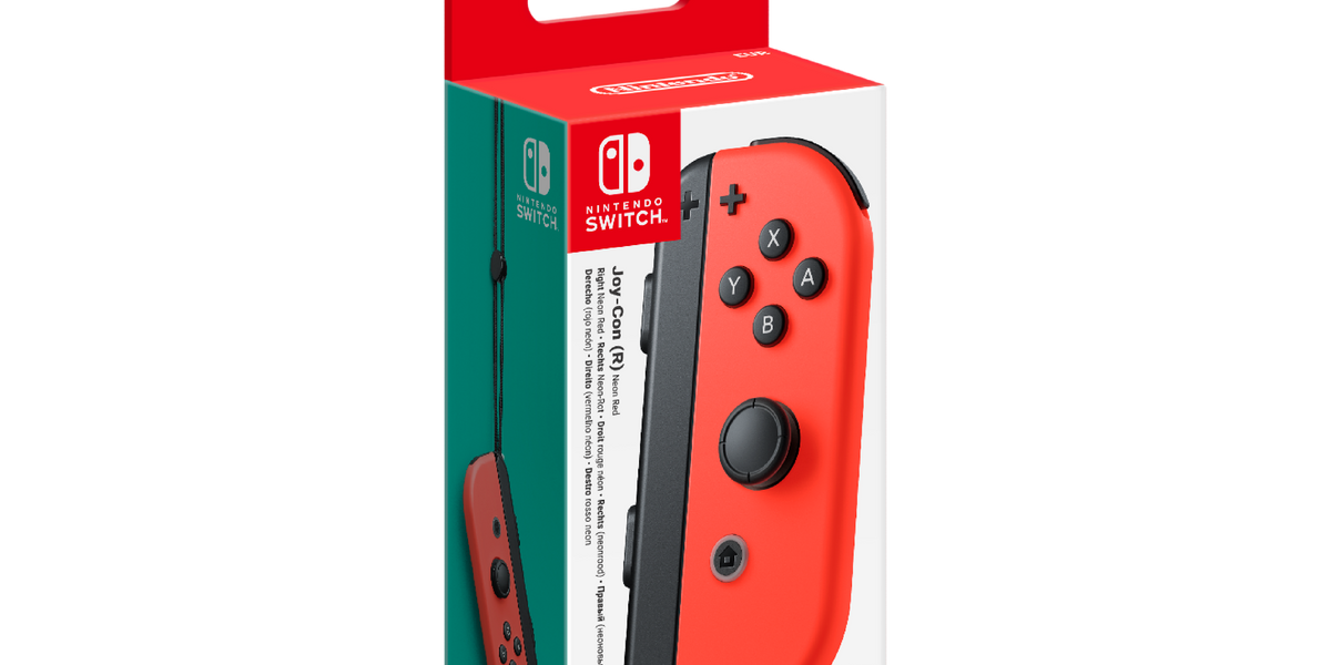 Nintendo Switch Neon Red Joy-Con Controller (R) | — Nintendo