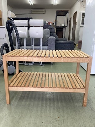 IKEA モルゲル ベンチ 棚 ナチュラル他2点 | リサイクルショップ Picasso
