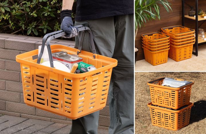 アスクル限定、再生プラスチック製の「やさしいバスケット」が新発売