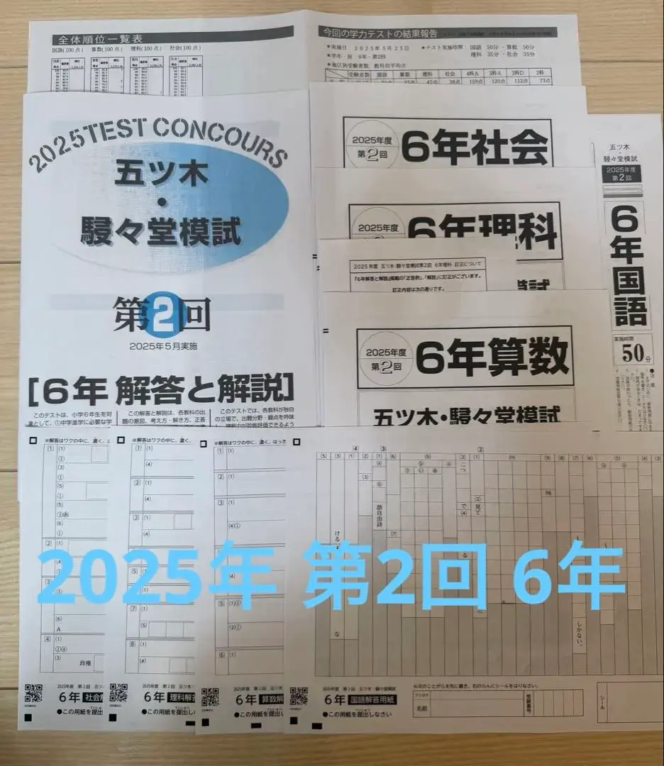 2026年最新】五ツ木駸々堂模試小6の人気アイテム - メルカリ